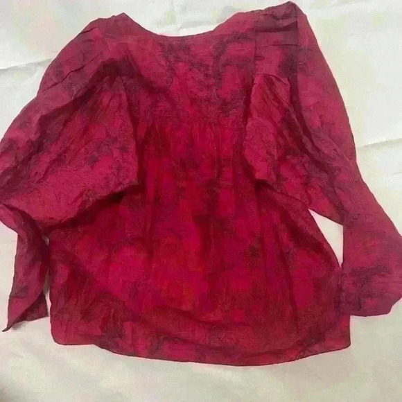 Chufys Luiza Printed Cotton Silk Blend Blouse NWT - Picture 2 of 6